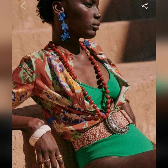 Sezane Pierro Multicolor Button Down Shirt - Picture 7 of 9